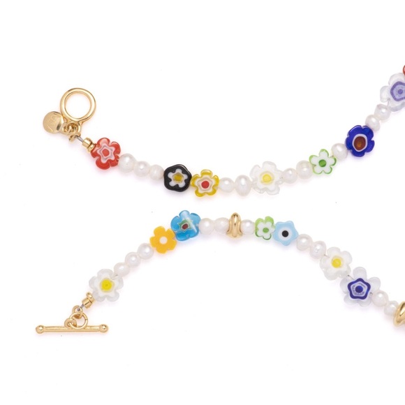 New MAYAMAR Colorful Flower Beaded necklace - Picture 3 of 4